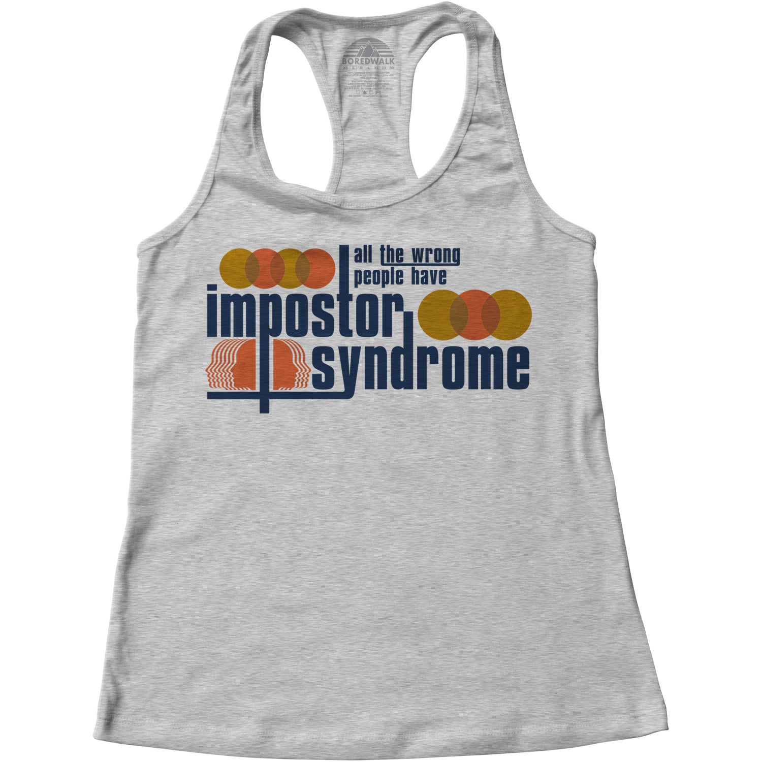 Women's All The Wrong People Have Impostor Syndrome Racerback Tank