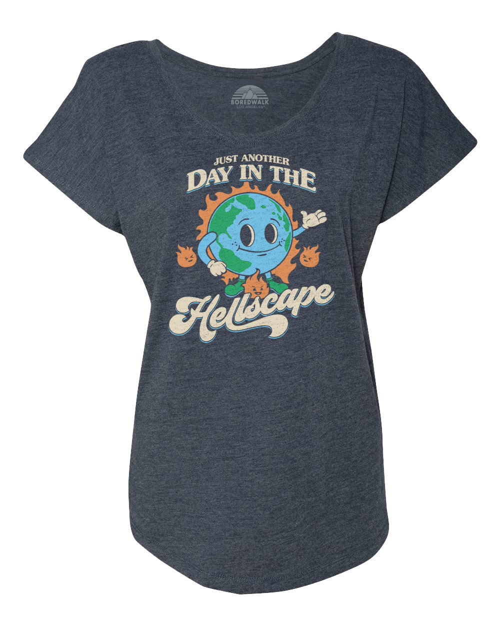 Women's Just Another Day in the Hellscape Scoop Neck T-Shirt