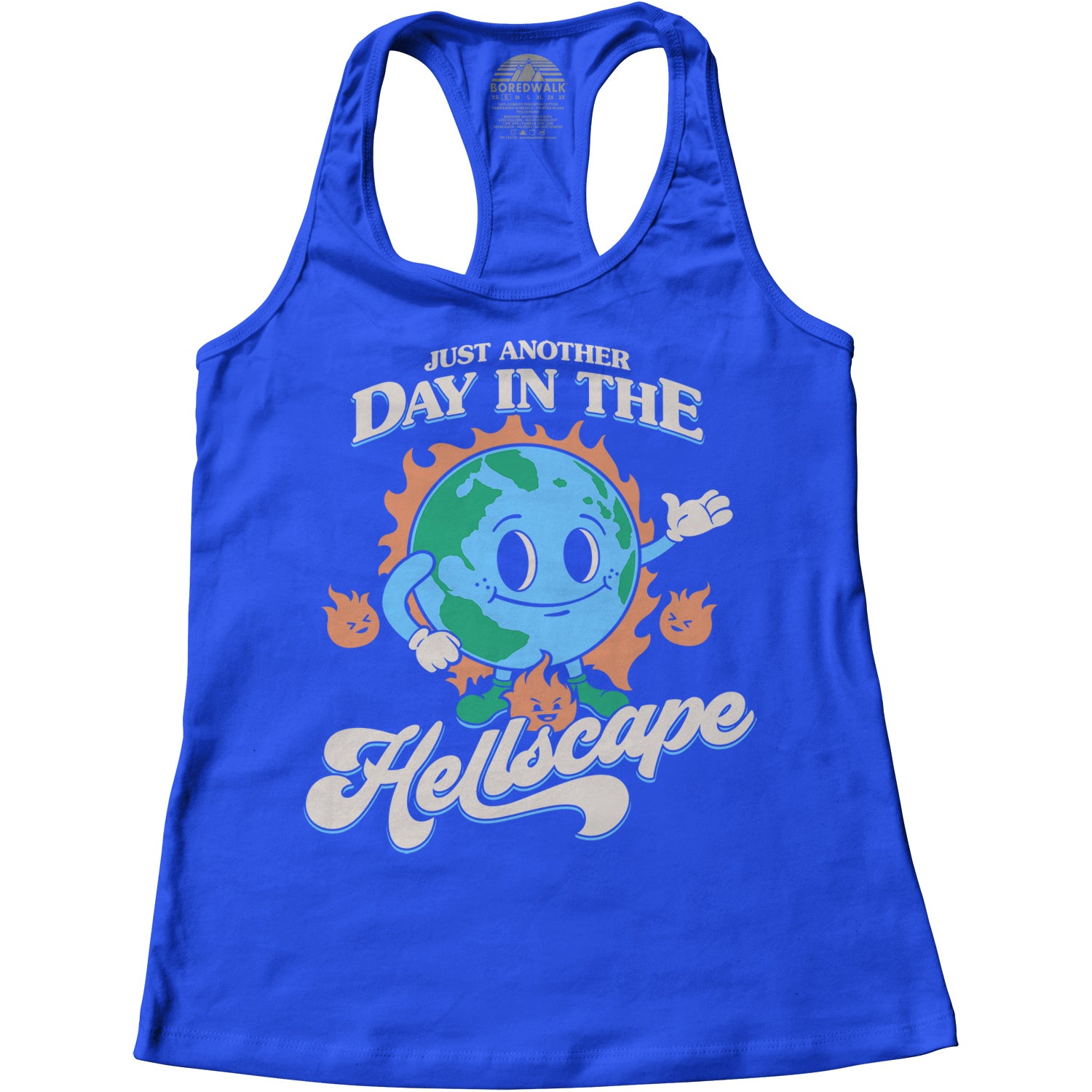 Women's Just Another Day in the Hellscape Racerback Tank Top