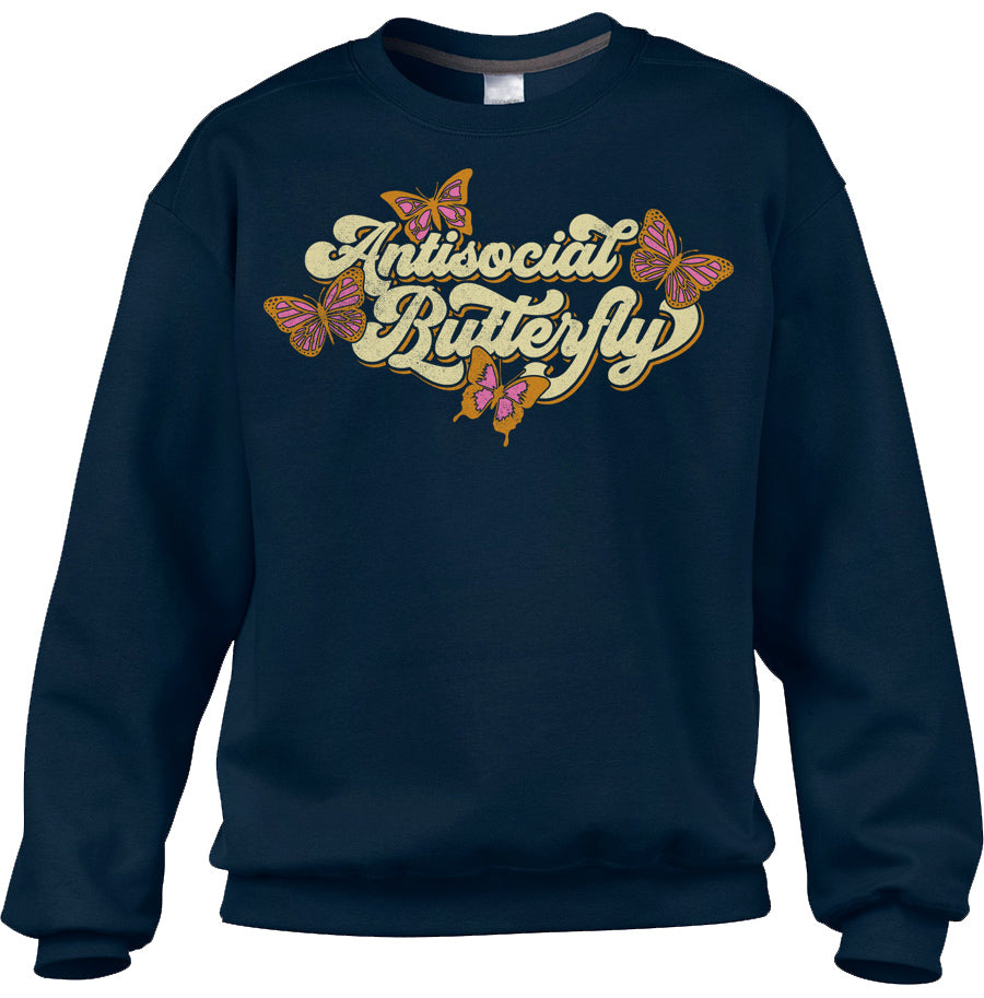 Unisex Antisocial Butterfly Sweatshirt