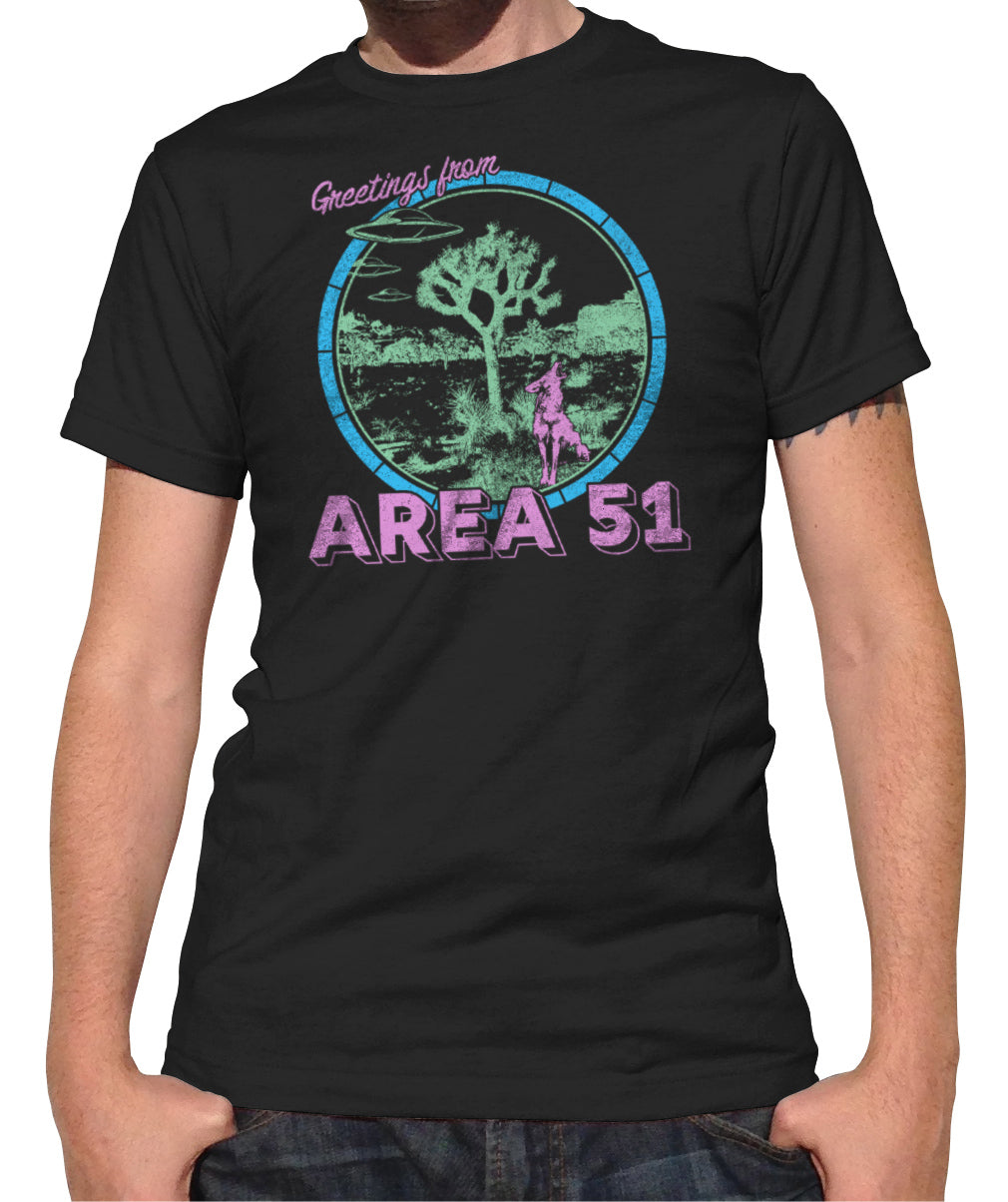 Men’s Greetings from Area 51 T-Shirt - Boredwalk