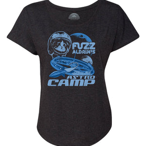 Women's Fuzz Aldrin's Astrocamp Scoop Neck T-Shirt