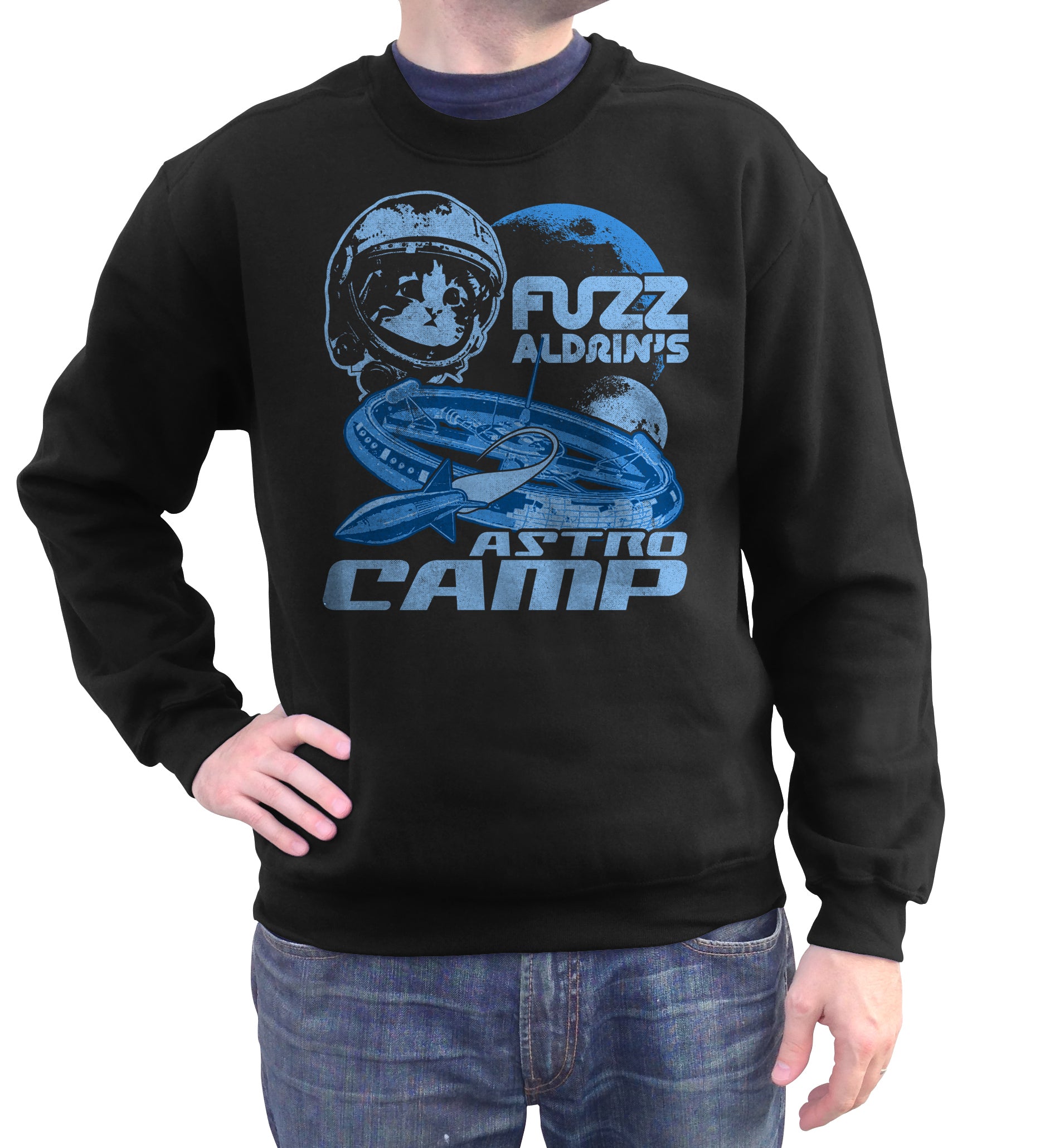 Unisex Fuzz Aldrin's Astrocamp Sweatshirt - By Ex-Boyfriend