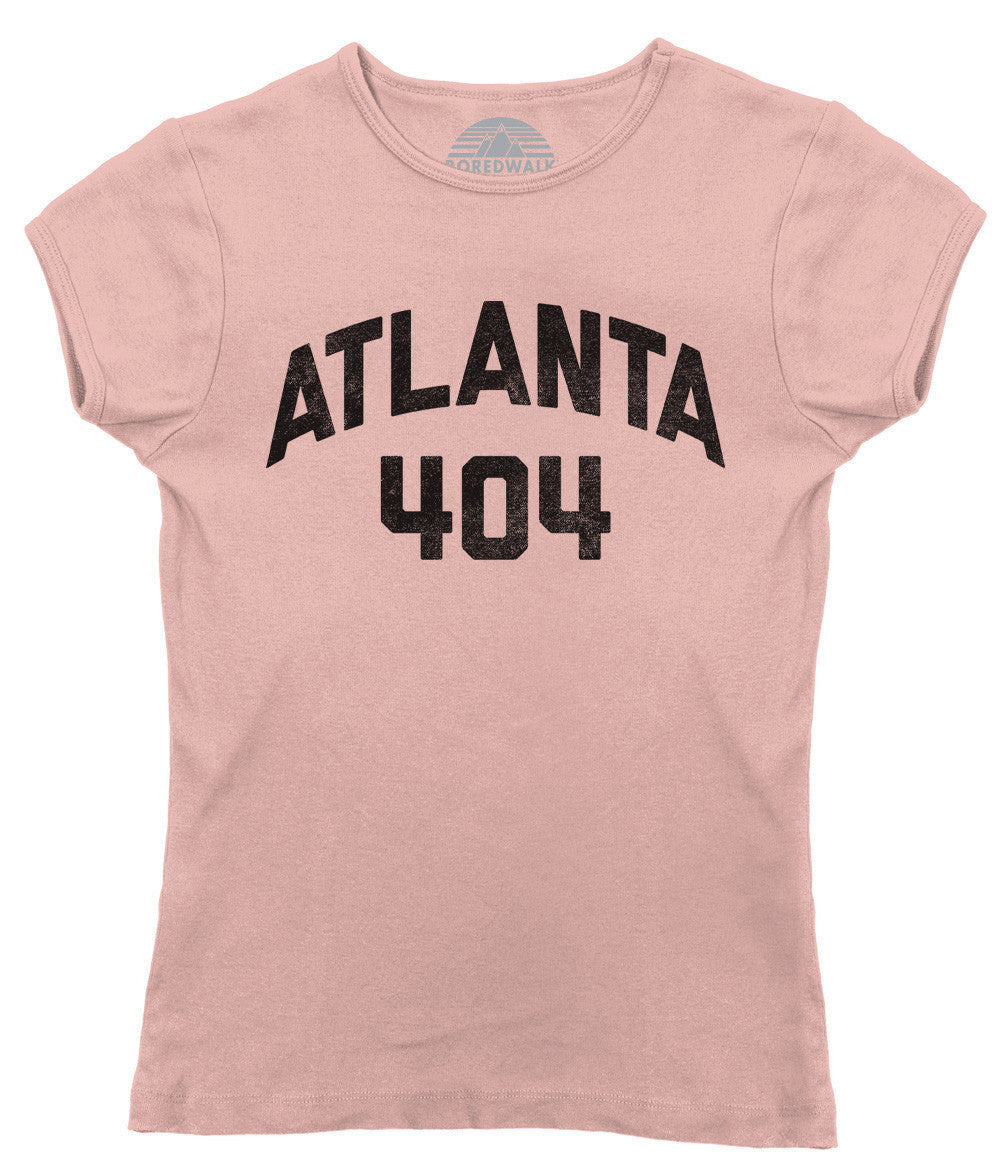 Women's Atlanta 404 Area Code T-Shirt