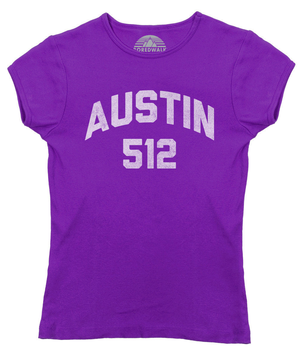 Women's Austin 512 Area Code T-Shirt
