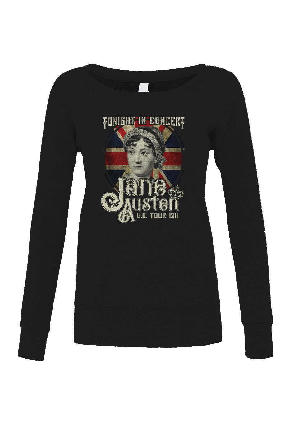 Women's Jane Austen Rock and Roll UK Tour Scoop Neck Fleece