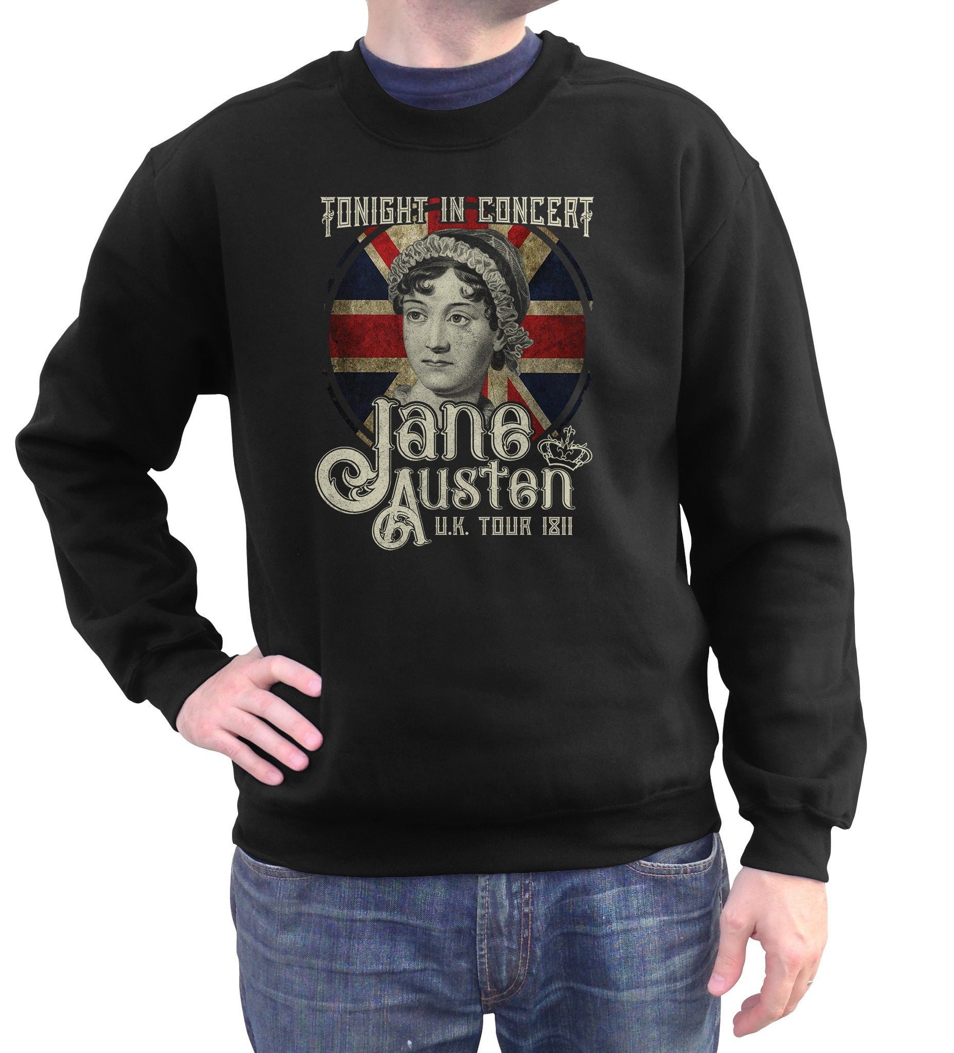 Jane Austen Rock and Roll UK Tour Sweatshirt - Unisex Fit