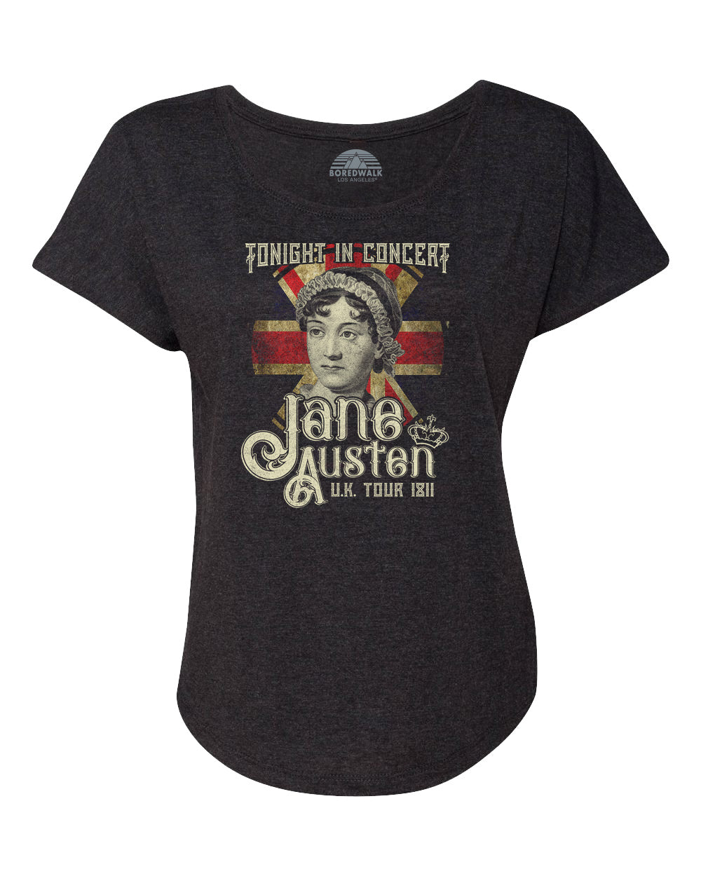 Women's Jane Austen Rock and Roll UK Tour Scoop Neck T-Shirt
