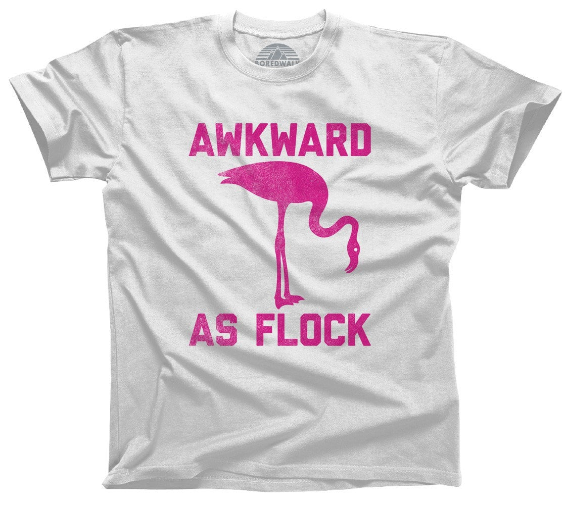 Men's Awkward as Flock Flamingo T-Shirt
