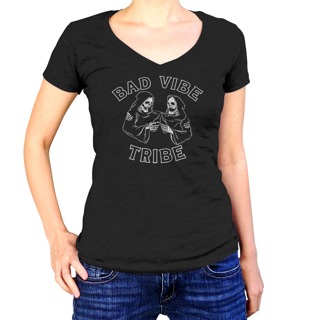 Women's Bad Vibe Tribe Vneck T-Shirt