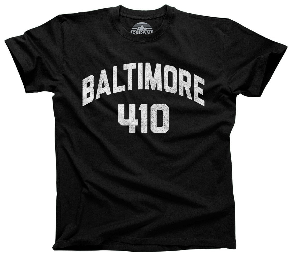 Men's Baltimore 410 Area Code T-Shirt