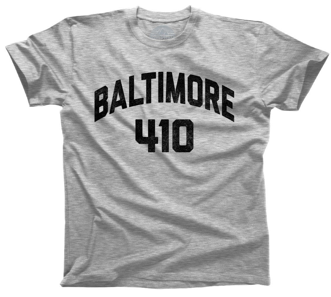 Men's Baltimore 410 Area Code T-Shirt