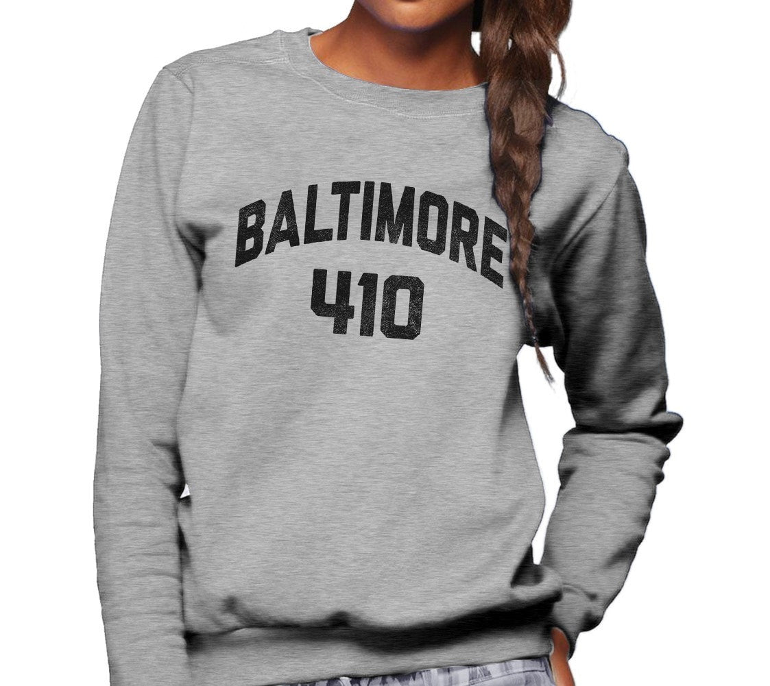 Unisex Baltimore 410 Area Code Sweatshirt