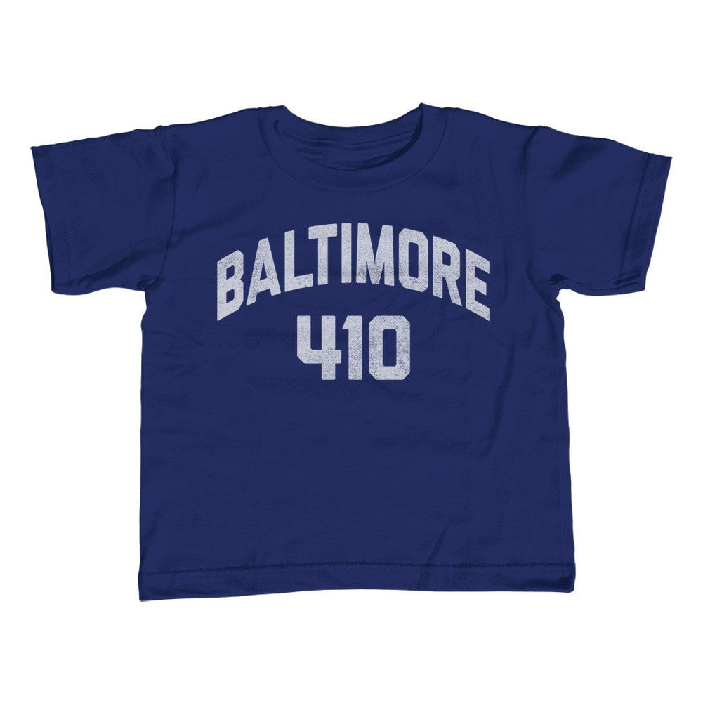 Boy's Baltimore 410 Area Code T-Shirt