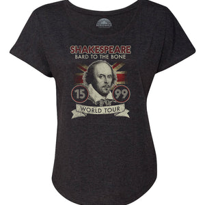 Women's William Shakespeare Bard to the Bone Tour Scoop Neck T-Shirt