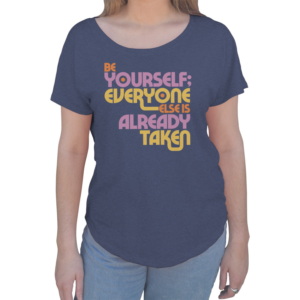 Women's Be Yourself Scoop Neck T-Shirt - Oscar Wilde