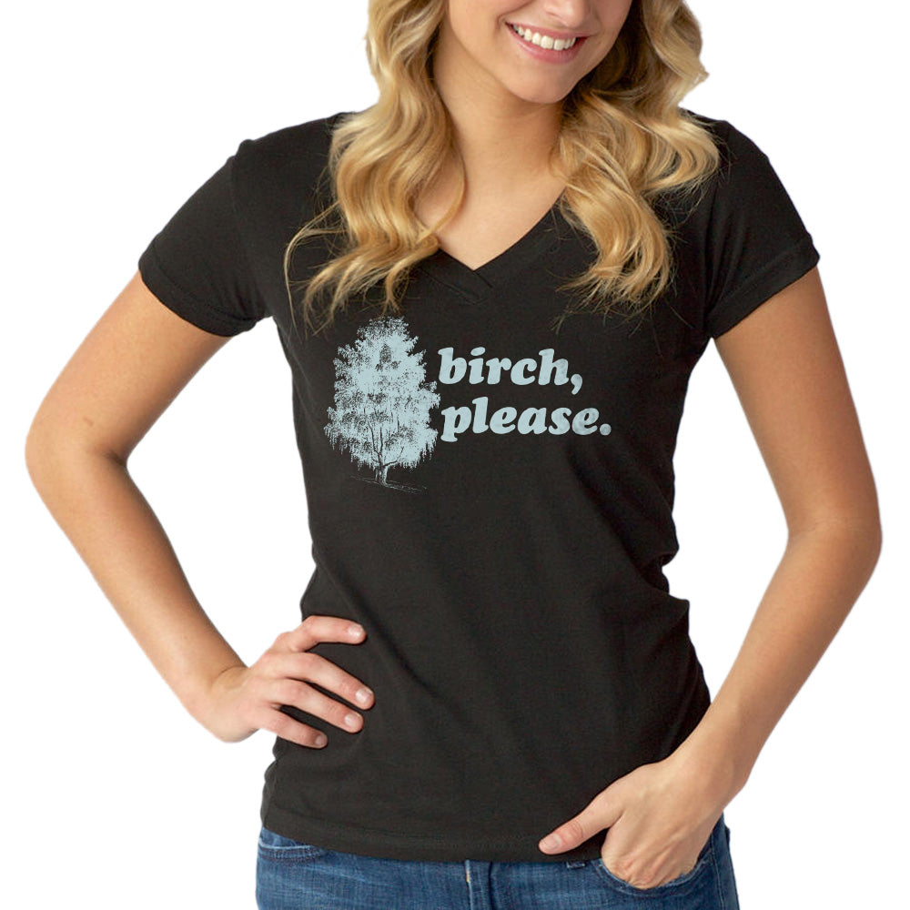 Women's Birch Please Vneck T-Shirt