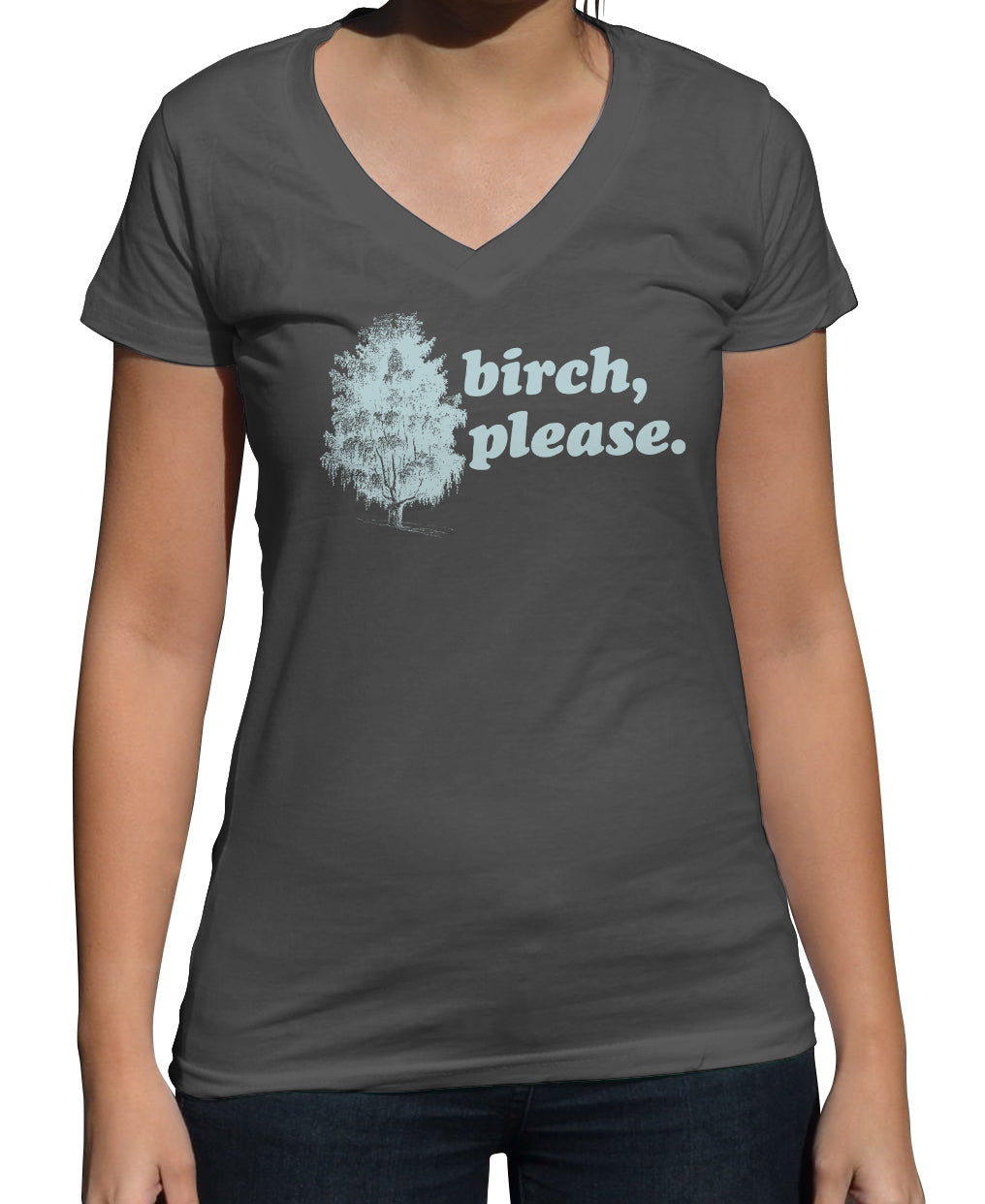 Women's Birch Please Vneck T-Shirt