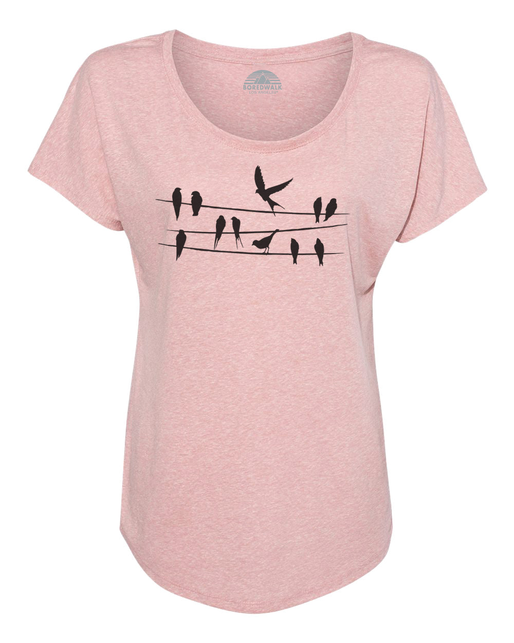 Women's Birds On A Wire Scoop Neck T-Shirt