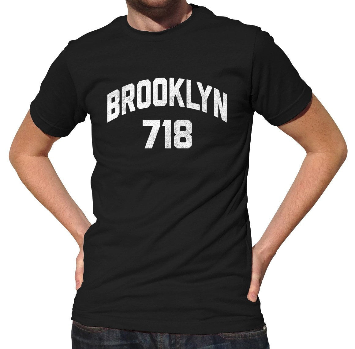 Men's Brooklyn 718 Area Code T-Shirt