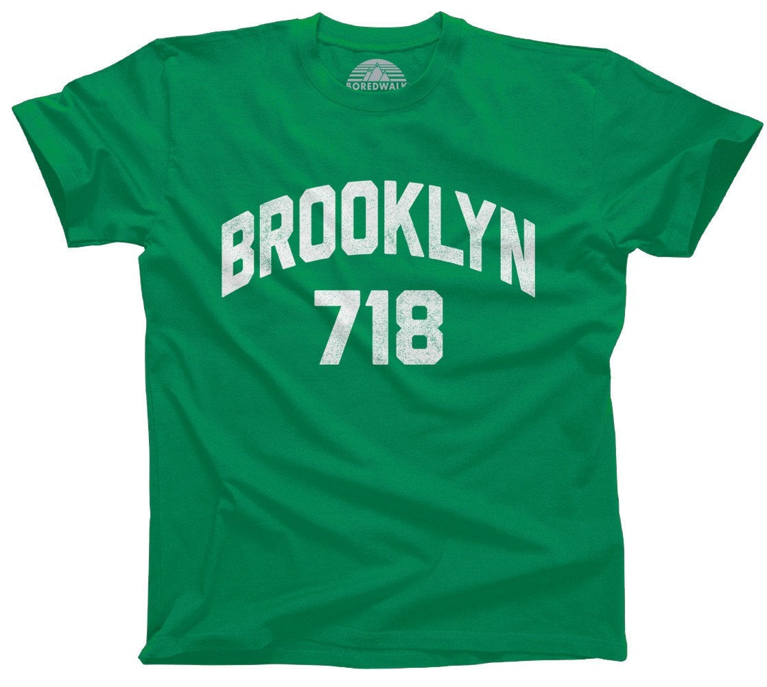 Men's Brooklyn 718 Area Code T-Shirt