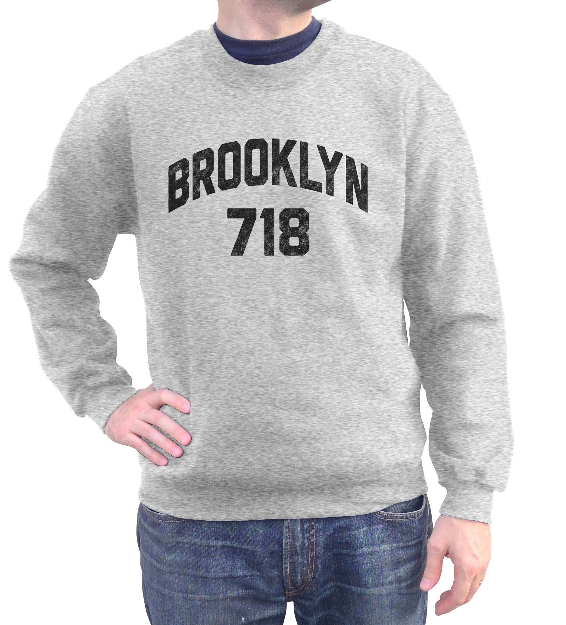 Unisex Brooklyn 718 Area Code Sweatshirt