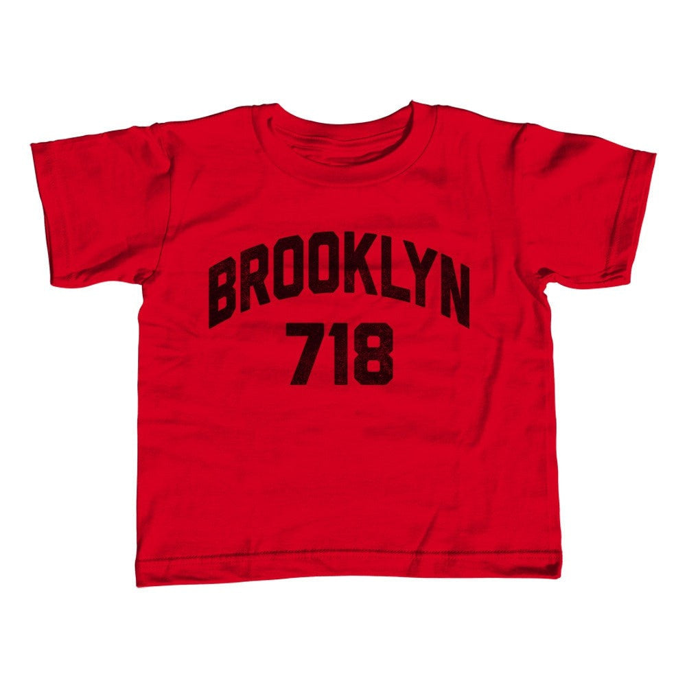 Boy's Brooklyn 718 Area Code T-Shirt