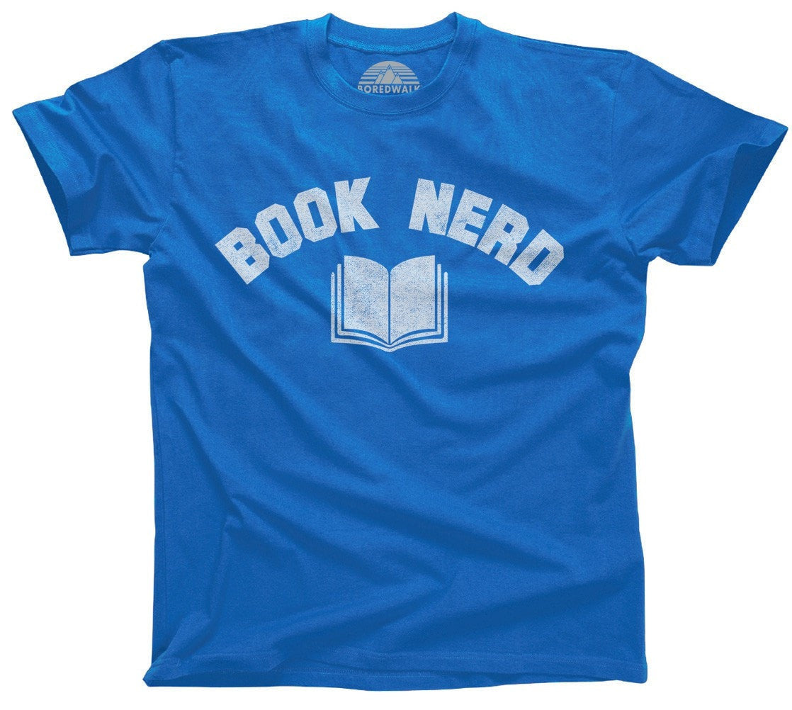 Men's Book Nerd Vintage T-Shirt Geeky Nerdy Literary