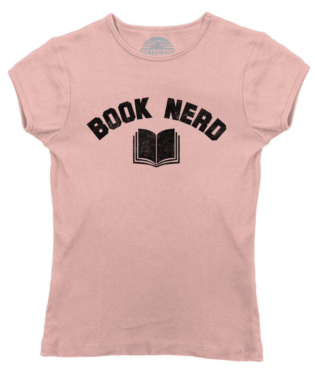 Women's Book T-Shirt Nerdy - Boredwalk