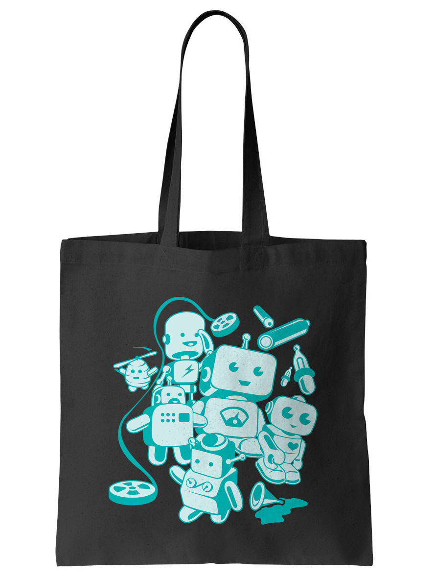 Retro Robots Tote Bag - By Ex-Boyfriend