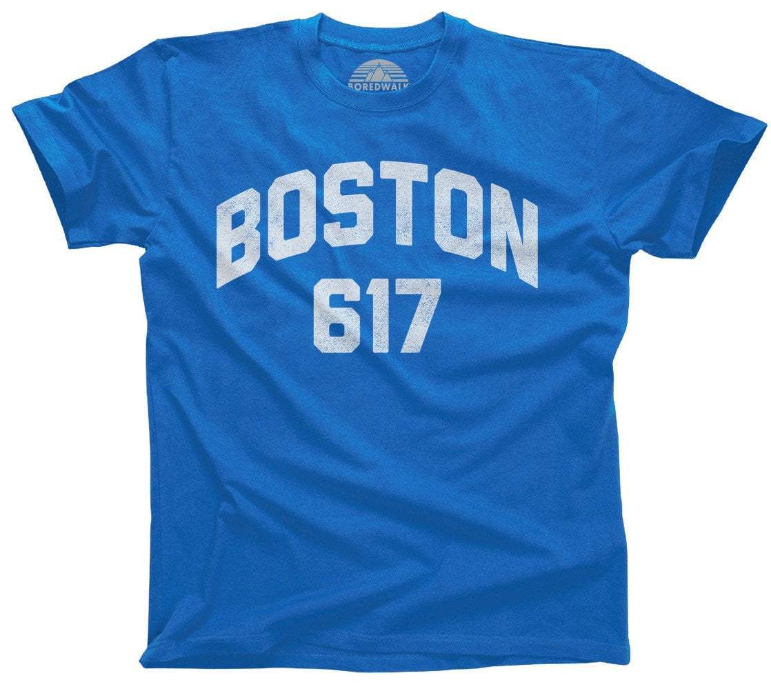 Men's Boston 617 Area Code T-Shirt