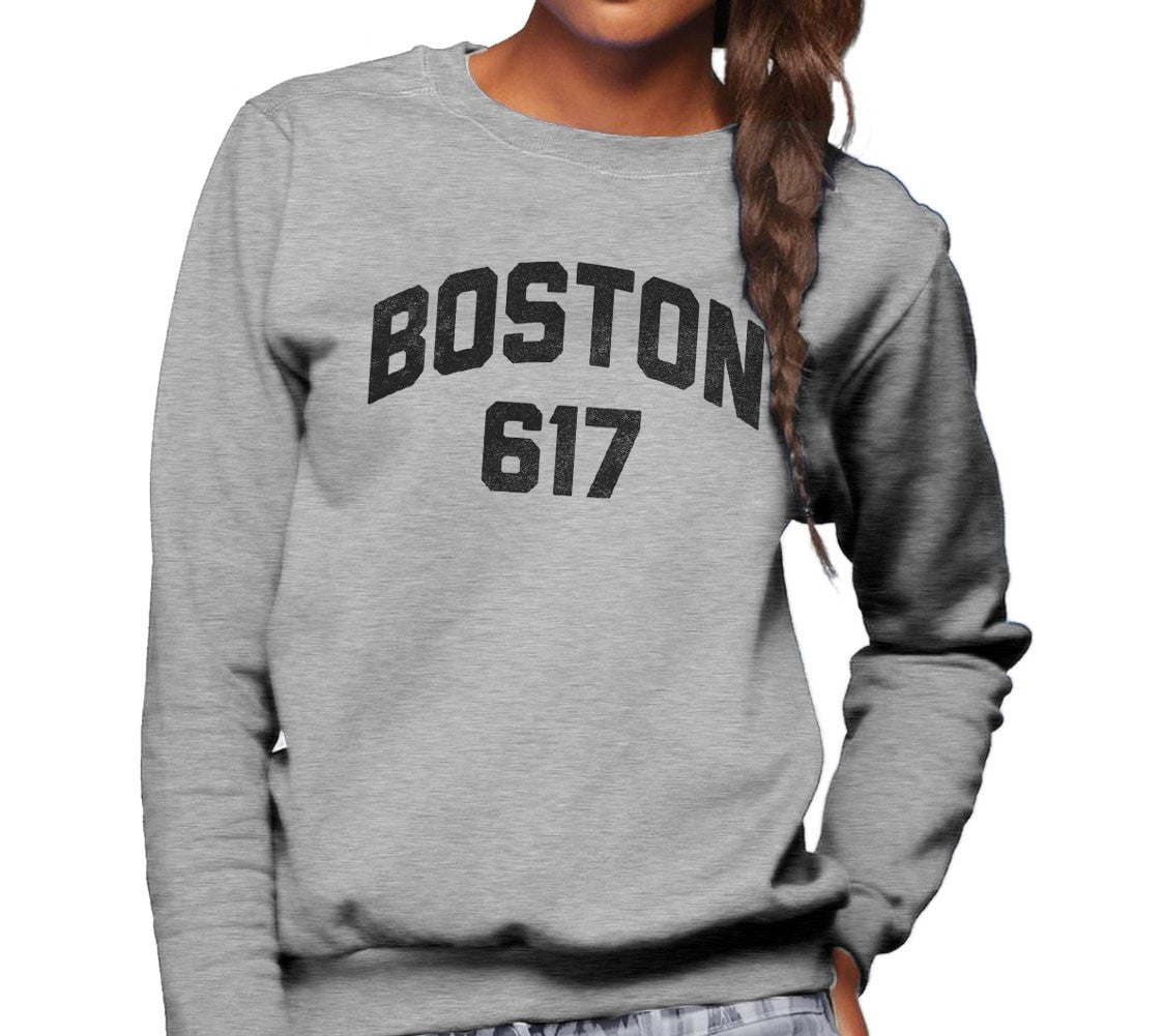 Unisex Boston 617 Area Code Sweatshirt