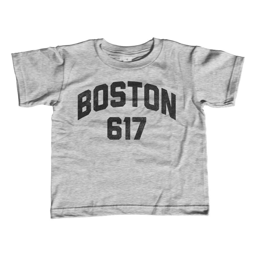 Boy's Boston 617 Area Code T-Shirt