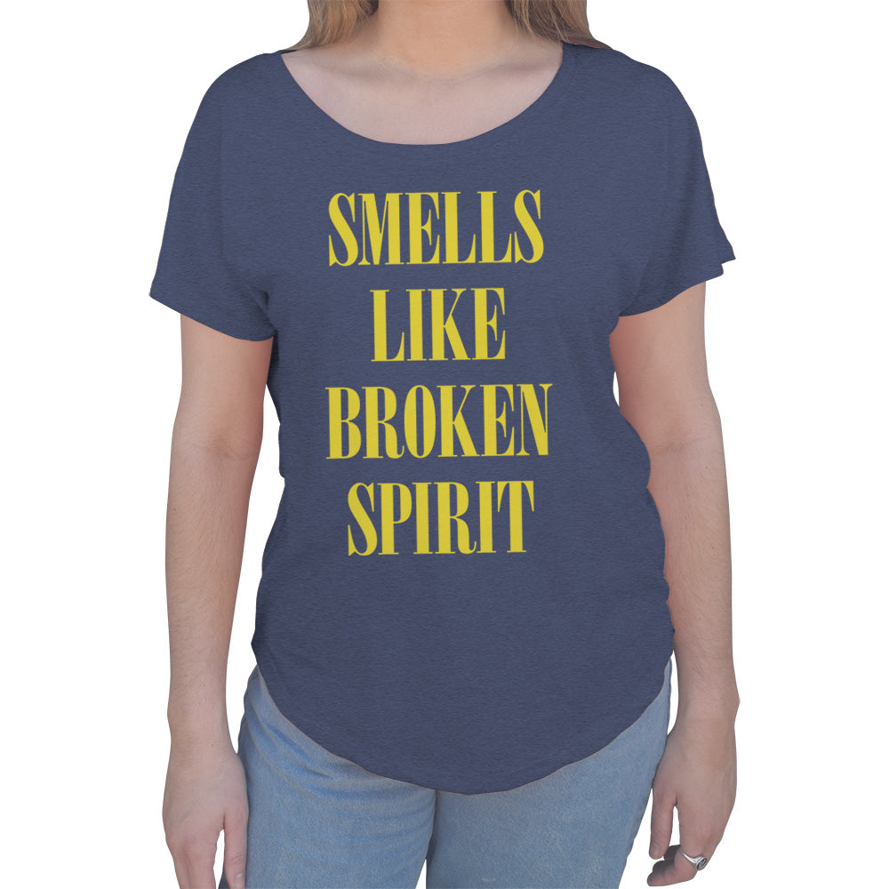Women's Smells Like Broken Spirit Scoop Neck T-Shirt