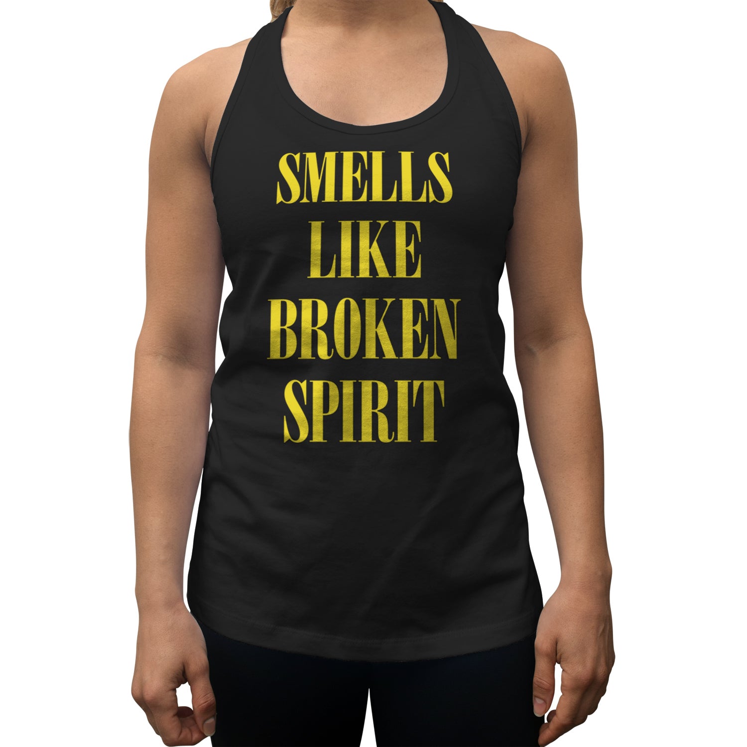 Women's Smells Like Broken Spirit Racerback Tank Top