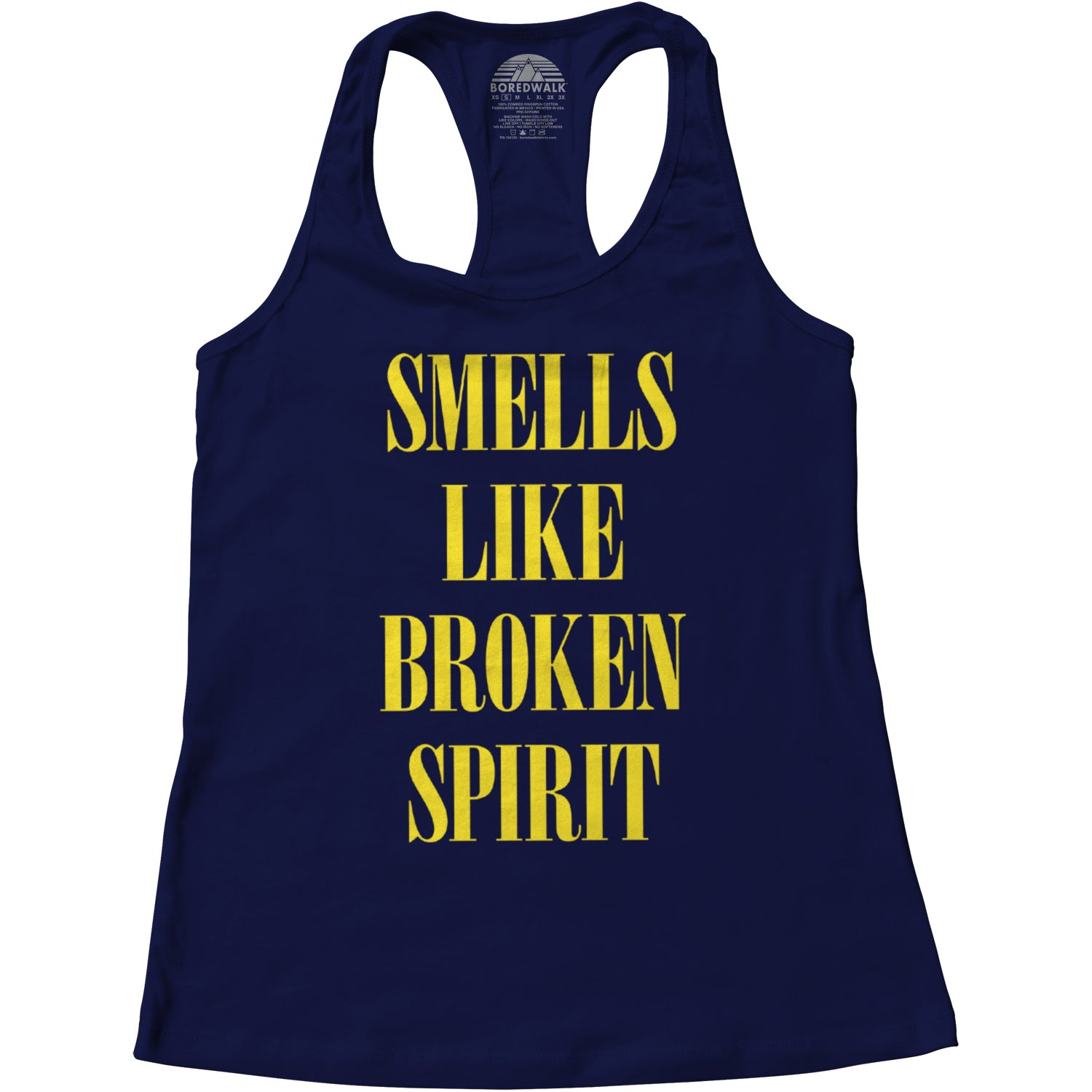 Women's Smells Like Broken Spirit Racerback Tank Top