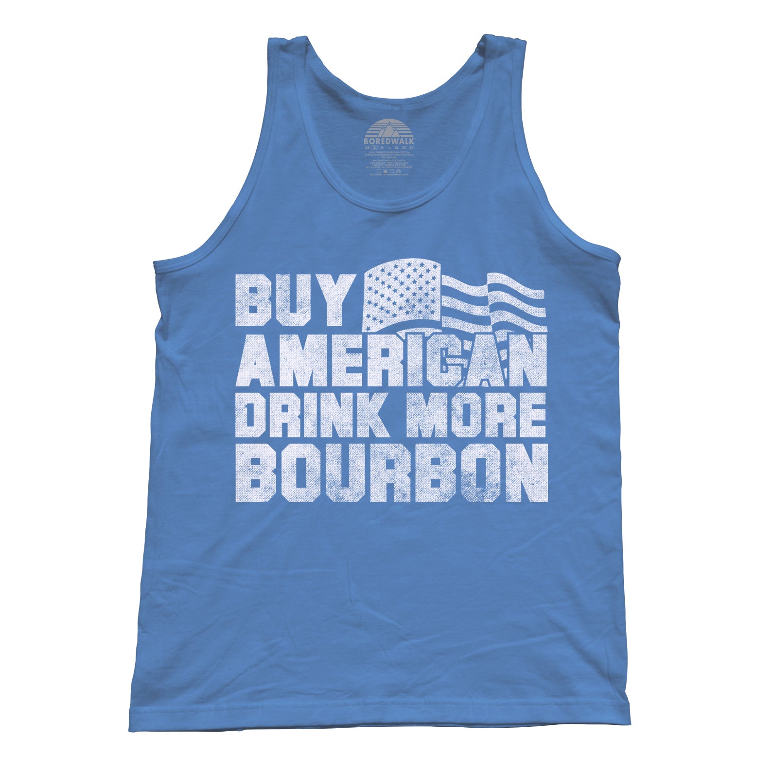Unisex Buy American Drink More Bourbon Tank Top
