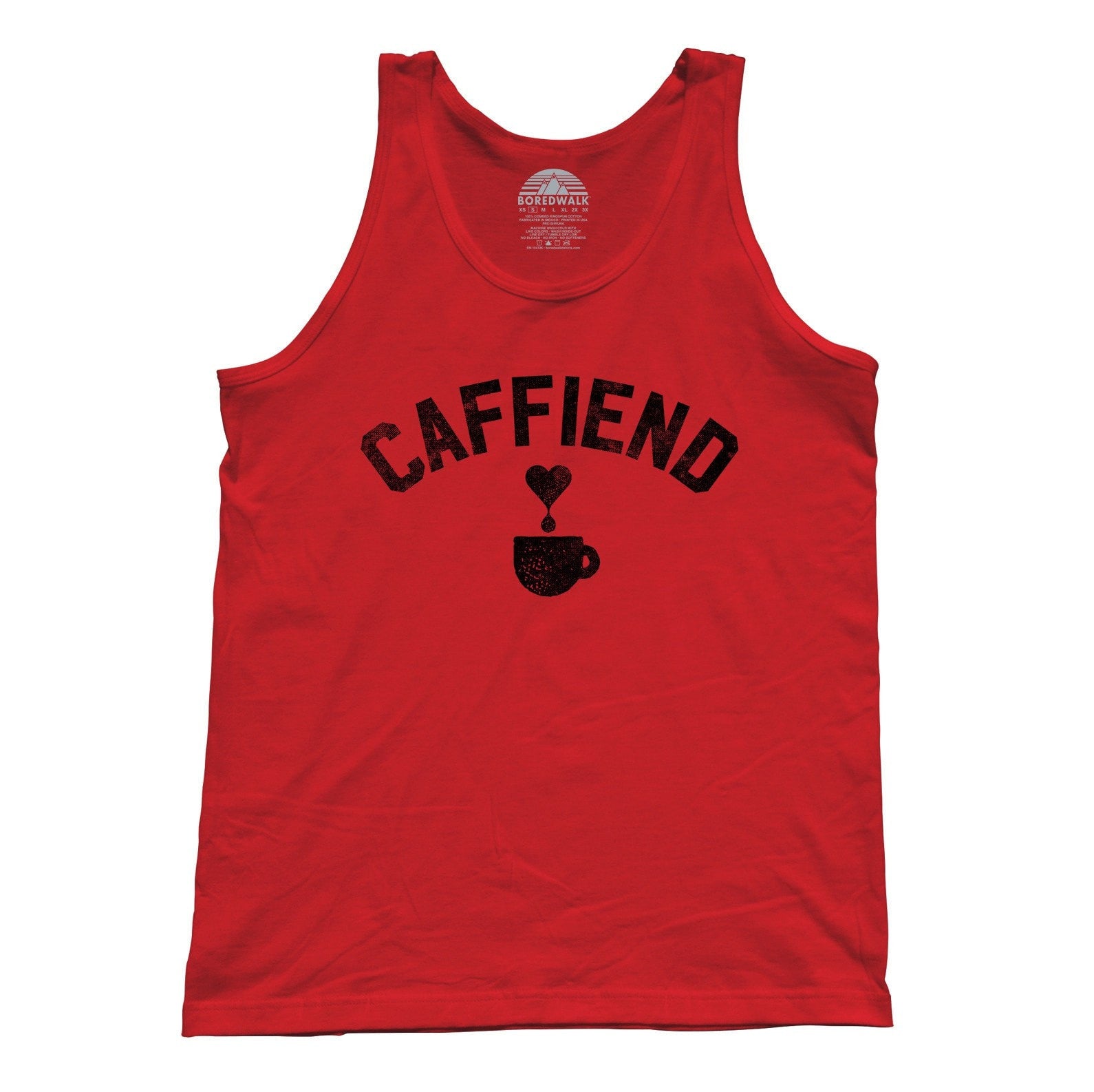 Unisex Caffiend Tank Top - Coffee Caffeine