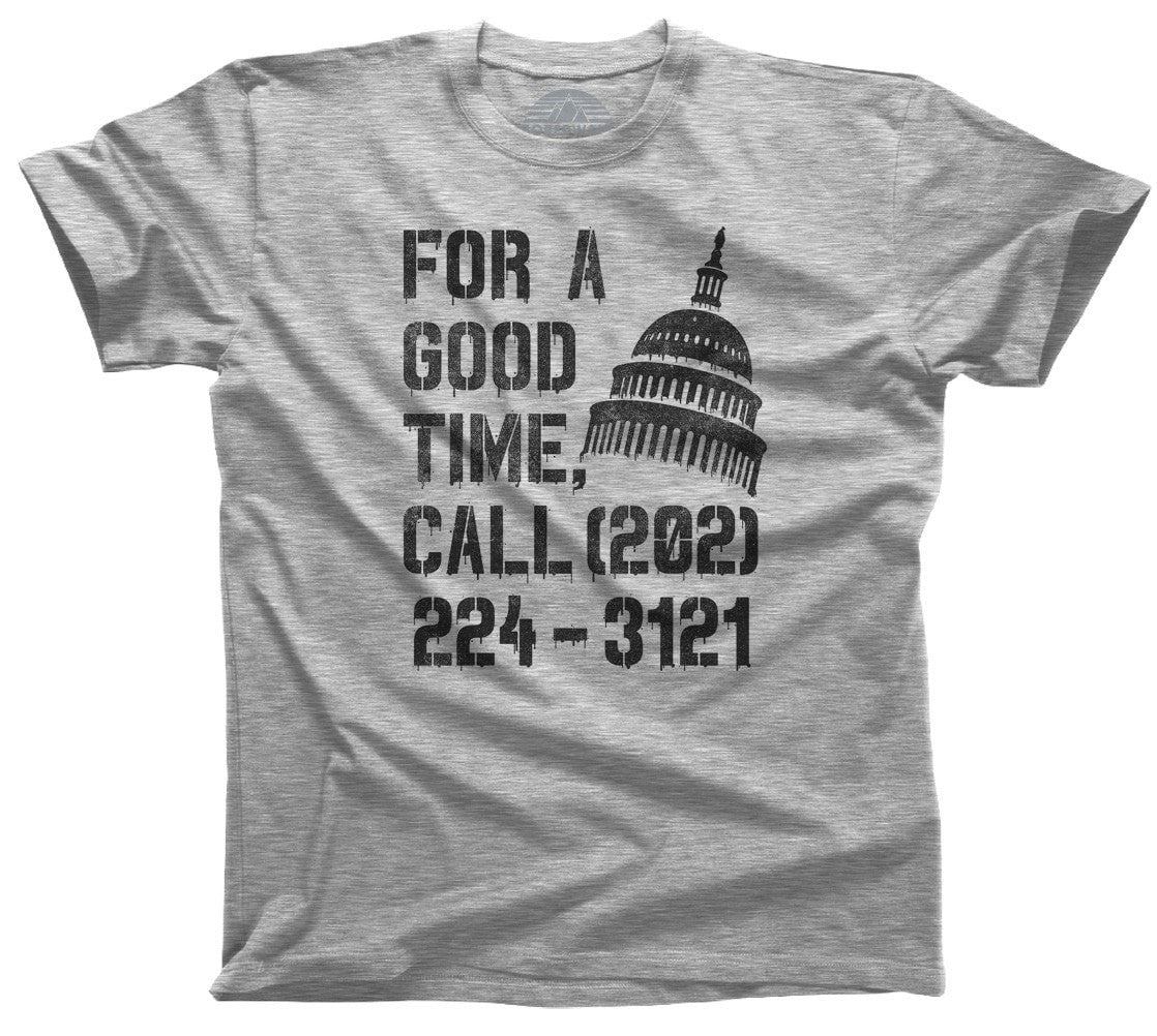 Men's For a Good Time Call Congress T-Shirt Activist Shirt