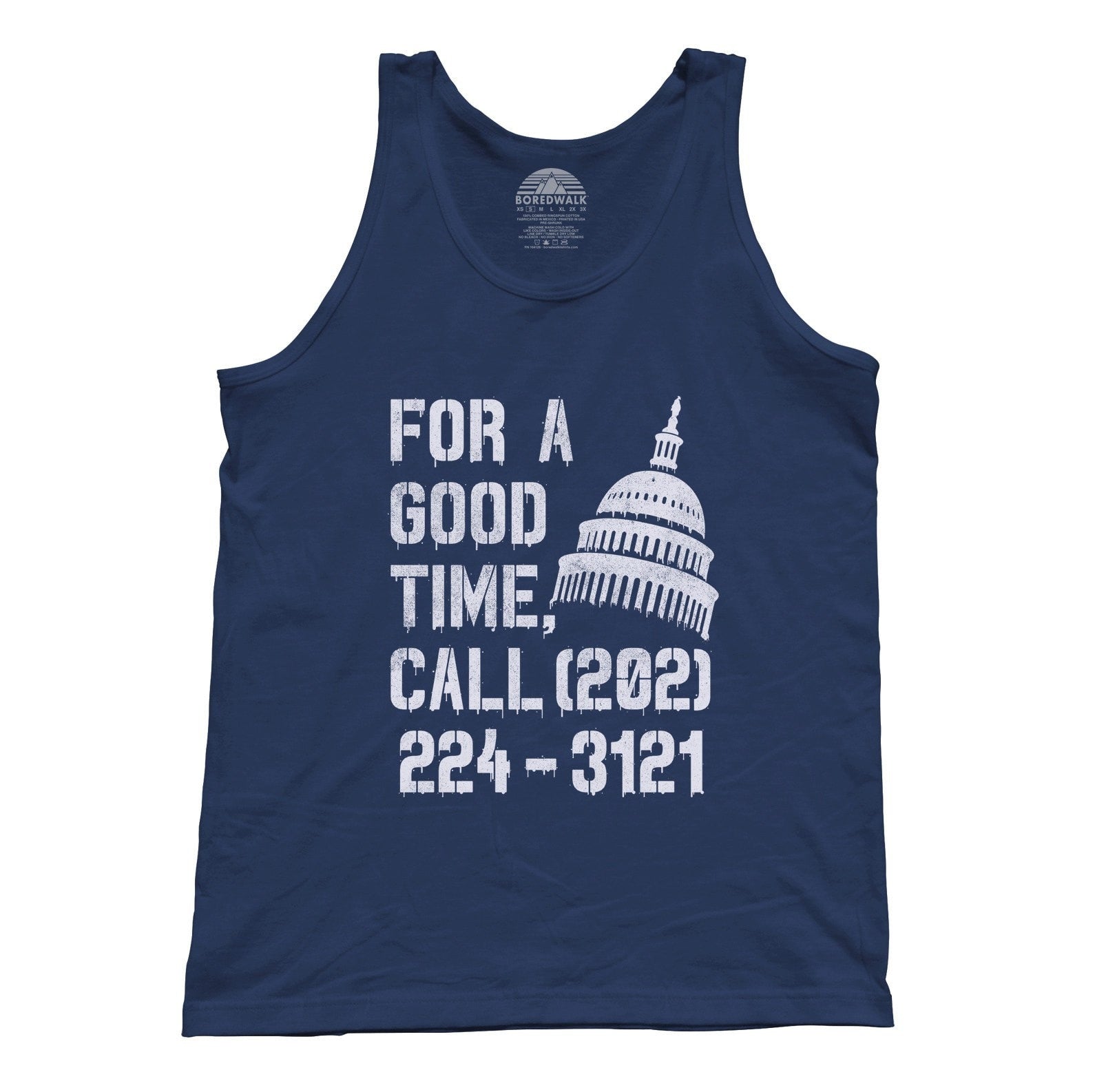 Unisex For a Good Time Call Congress Tank Top - Activist Shirt