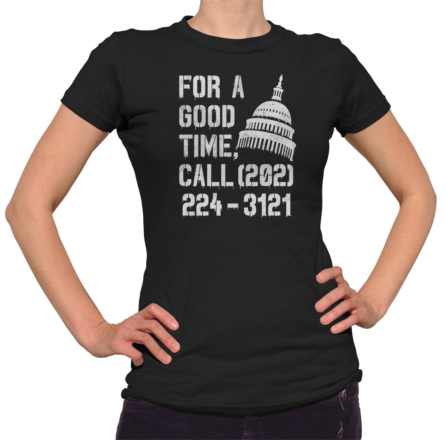 Women's For a Good Time Call Congress T-Shirt - Activist Shirt