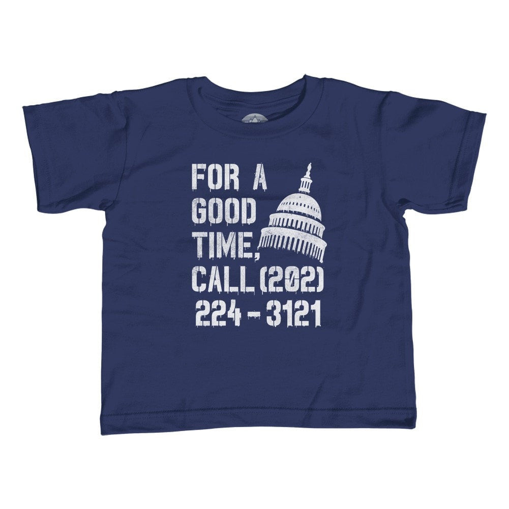 Boy's For a Good Time Call Congress T-Shirt Activist Shirt