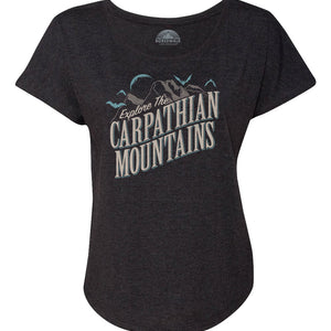 Women's Explore The Carpathian Mountains Scoop Neck T-Shirt