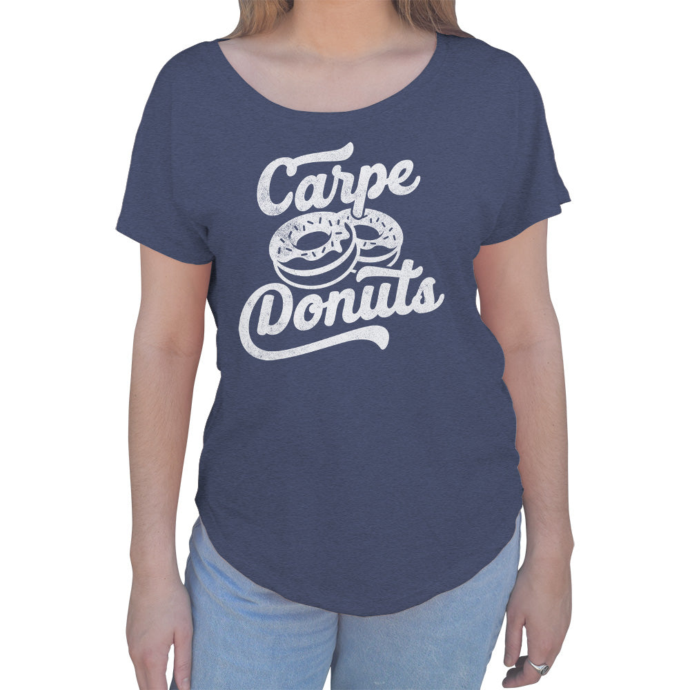 Women's Carpe Donuts Scoop Neck T-Shirt