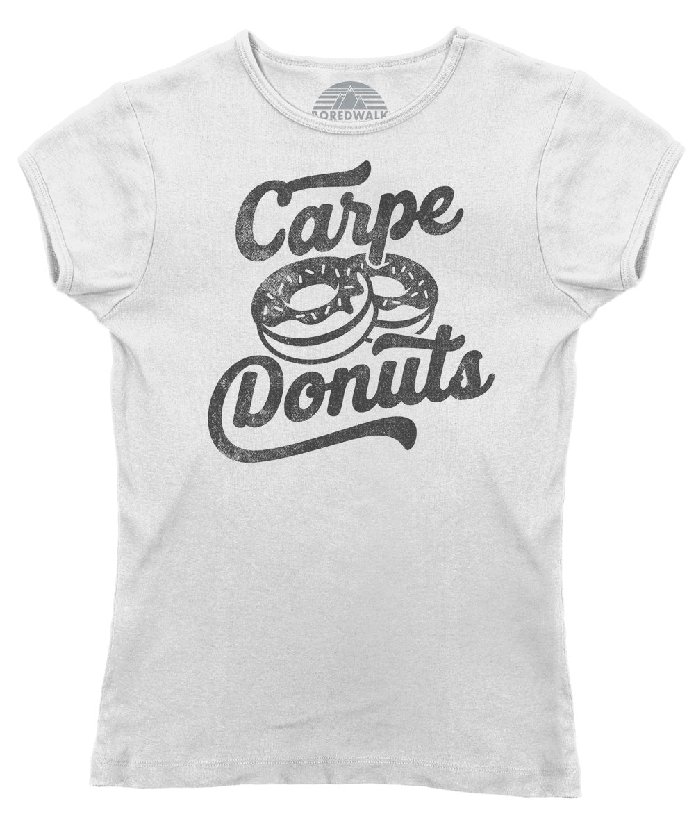 Women's Carpe Donuts T-Shirt - Funny Donut Shirt