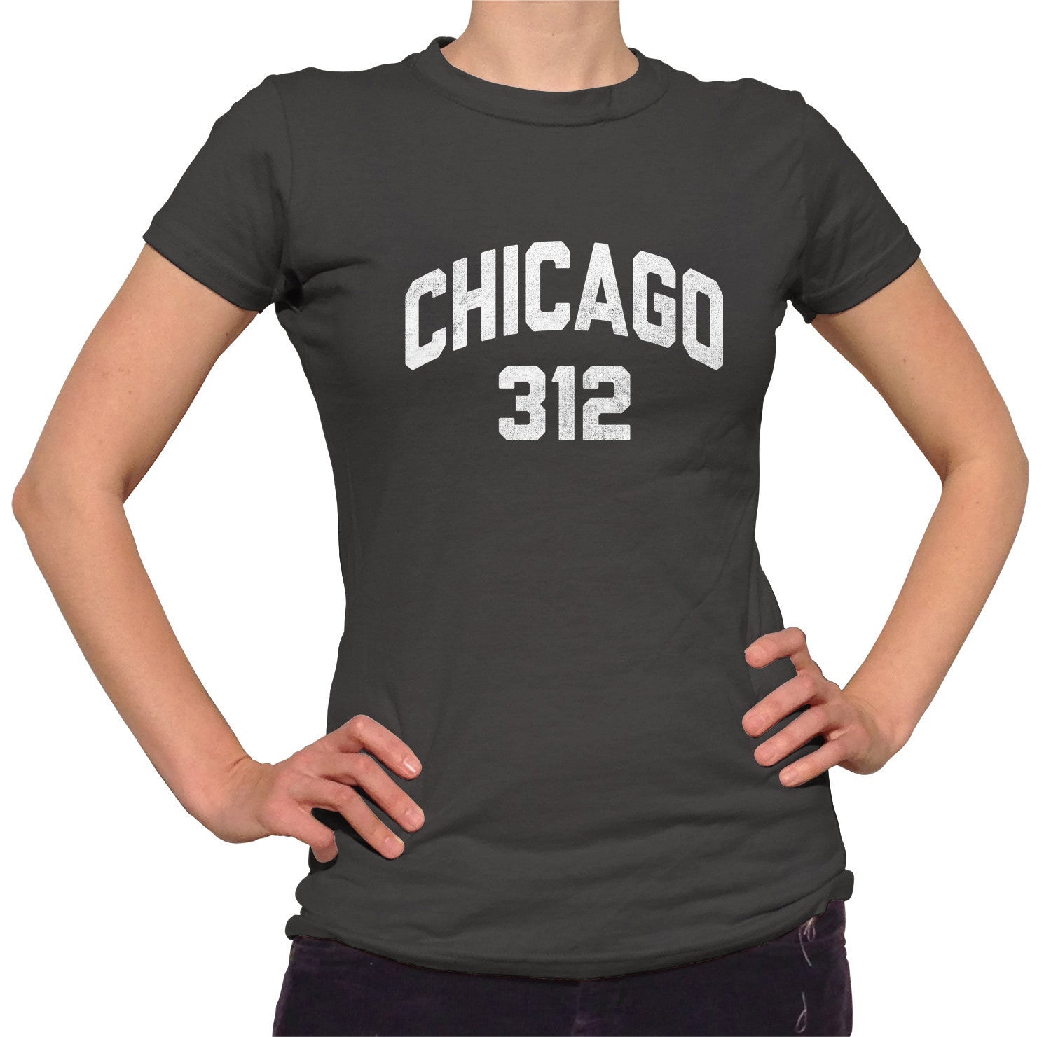 Women's Chicago 312 Area Code T-Shirt