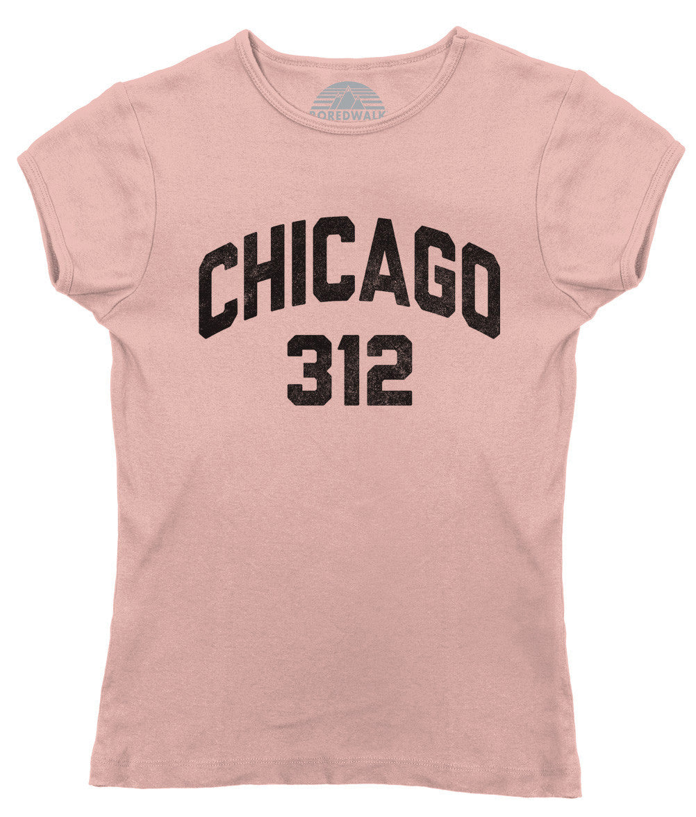 Women's Chicago 312 Area Code T-Shirt