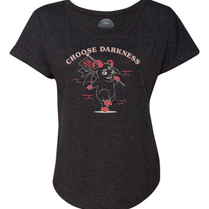Women's Choose Darkness Scoop Neck T-Shirt