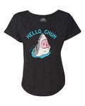 Women's Hello Chum Shark Scoop Neck T-Shirt