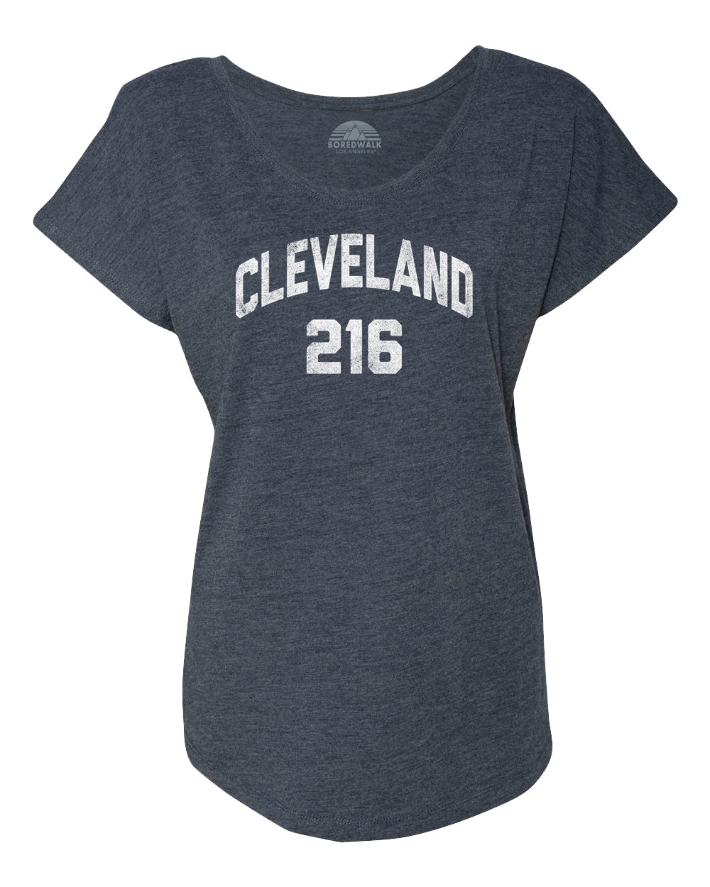 Women's Cleveland 216 Area Code Scoop Neck T-Shirt